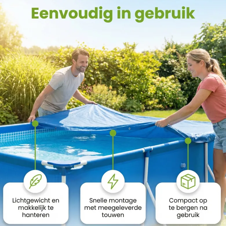 Bestway frame 259x170 cm afdekzeil - Blue