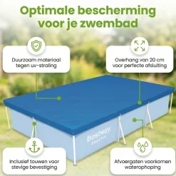 Bestway frame 400x211 cm afdekzeil - Blue
