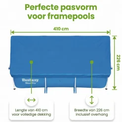 Bestway frame 400x211 cm afdekzeil - Blue