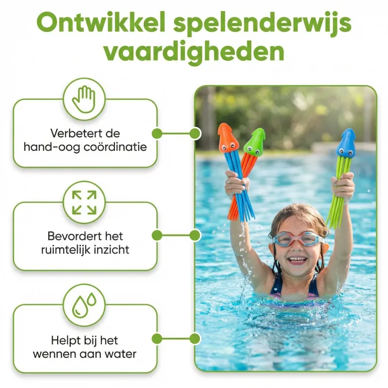 Bestway inktvis duikringen - Set van 3