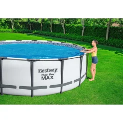 Bestway Solar 427 cm rond zwembad afdekzeil