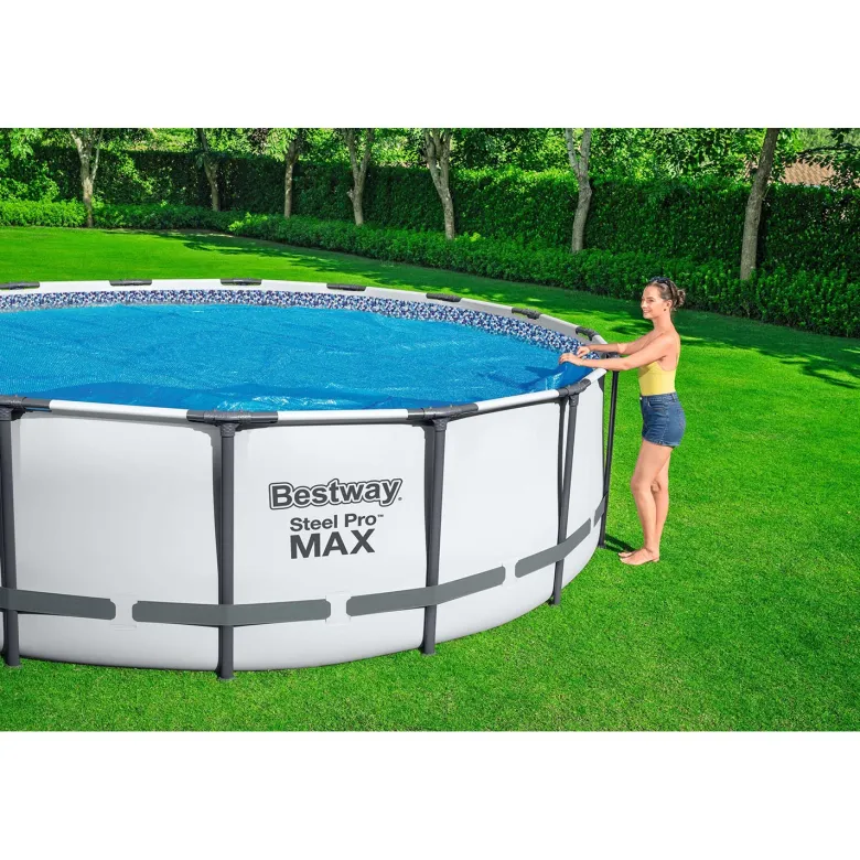 Bestway Solar 427 cm rond zwembad afdekzeil