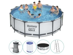 Bestway Steel Pro Max Ø457 cm zwembad met accessoires