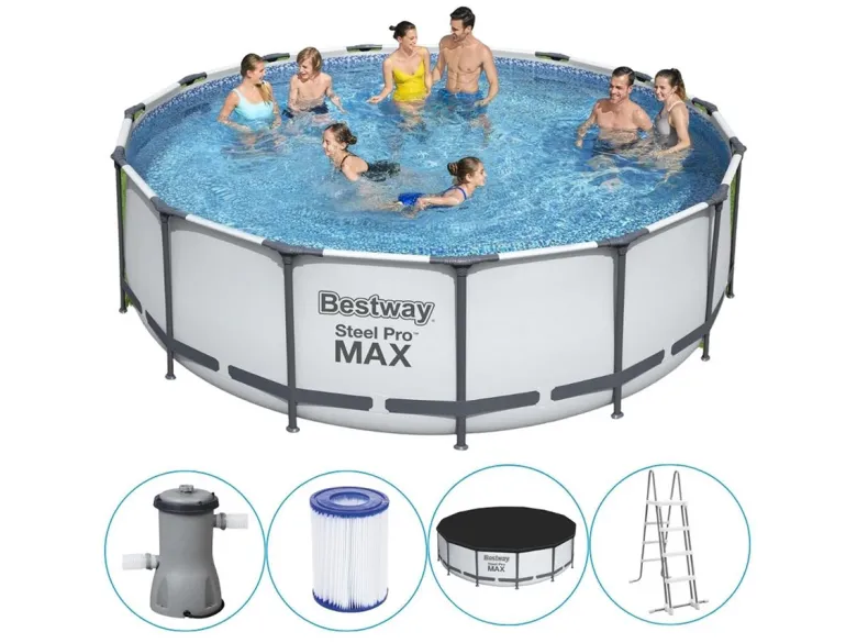 Bestway Steel Pro Max Ø457 cm zwembad met accessoires