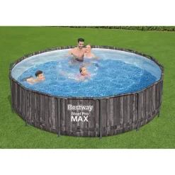 Bestway Steel Pro Max 427 houtlook zwembad