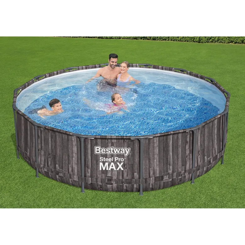 Bestway Steel Pro Max 427 houtlook zwembad