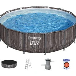 Bestway Steel Pro Max 427 houtlook zwembad
