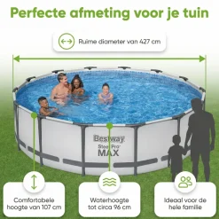 Bestway steel pro max 427x107cm zwembad – 5-delig