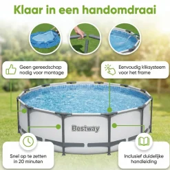 Bestway steel pro max 427x107cm zwembad – 5-delig