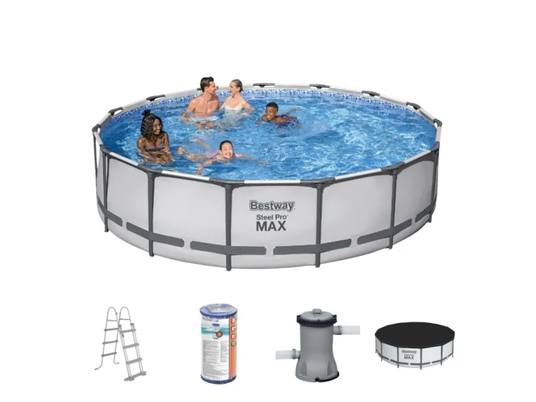 Bestway steel pro max 457x107cm zwembad – 5-delig