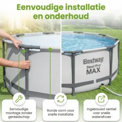 Bestway steel pro max 549x122cm zwembad – 5-delig