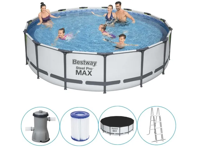 Bestway Steel Pro Max Ø457 zwembad met accessoires
