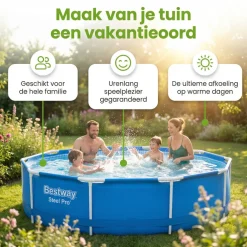 Bestway steel pro 366x76cm zwembad – 3-delig