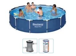 Bestway steel pro 396x84cm zwembad – 3-delig