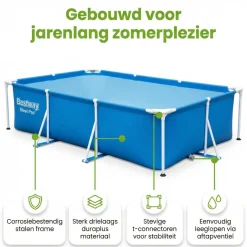 Bestway steel pro 300x201x66cm zwembad – 3-delig