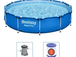 Bestway Steel Pro Zwembad - Ø 366 x 76 cm met filterpomp