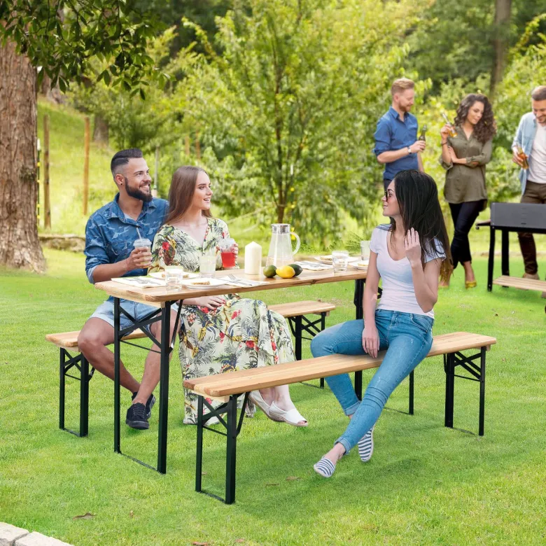 Bichl 3-delige inklapbare biertafelset