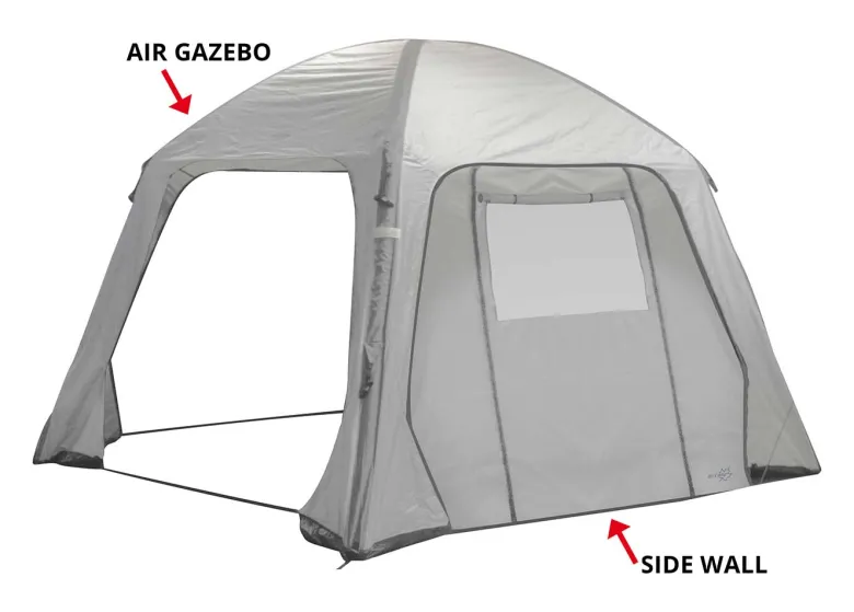 Bo-Camp Air Gazebo zijwand met raam en deur