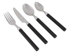 Bo-Camp bestekset in mandje - Black