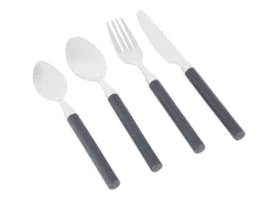 Bo-Camp bestekset in mandje - Grey