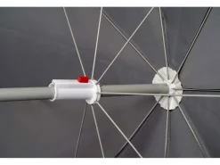 Bo-Camp Ø 200 cm parasol met knikarm - Grey