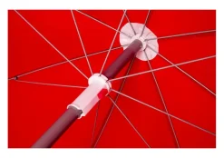 Bo-Camp Ø 165 cm parasol met knikarm - Red