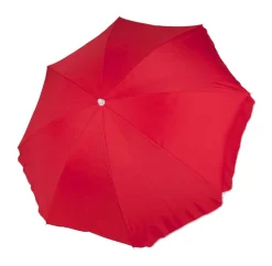 Bo-Camp Ø 165 cm parasol met knikarm - Red