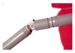 Bo-Camp Ø 165 cm parasol met knikarm - Red