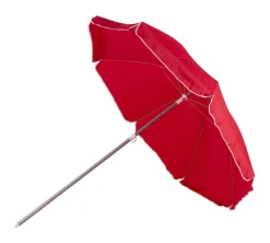 Bo-Camp Ø 165 cm parasol met knikarm - Red