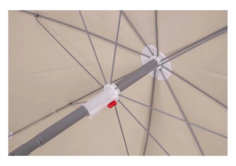 Bo-Camp Ø 200 cm parasol met knikarm - Beige