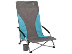 Bo-Camp Compact Hoog strandstoel - Blue/Grey