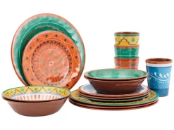 Bo-Camp Fiesta 16-delig melamine serviesset