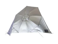 Bo-Camp Grey strandparasol met zijwanden