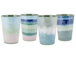 Bo-Camp Halo Blue/Green beker - set van 4