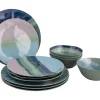 Bo-Camp Halo Blue/Green serviesset - 12-delig