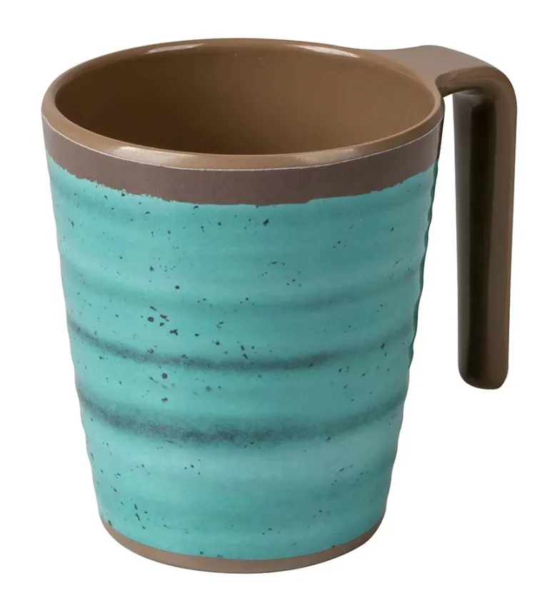Bo-Camp Halo L set van 4 melamine mokken - Aqua