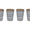 Bo-Camp Halo set van 4 melamine bekers - Grey