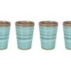 Bo-Camp Halo set van 4 melamine bekers - Aqua