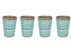 Bo-Camp Halo set van 4 melamine bekers - Aqua