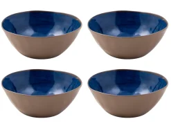 Bo-Camp Halo set van 4 melamine kommen - Blue