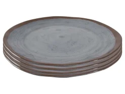Bo-Camp Halo set van 4 melamine ontbijtborden - Grey
