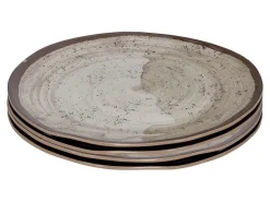 Bo-Camp Halo set van 4 melamine ontbijtborden - Beige