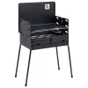 Bo-Camp houtskool barbecue koffermodel - Black