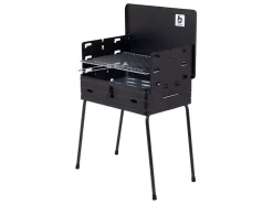 Bo-Camp houtskool barbecue koffermodel - Black
