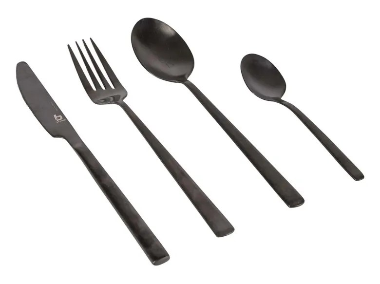 Bo-Camp Industrial Ballona 4-persoons bestekset - Black