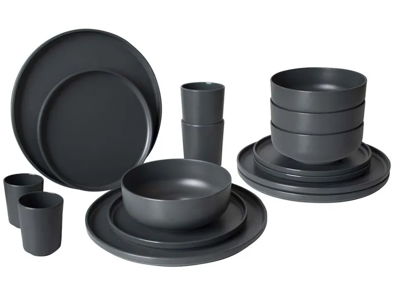 Bo-Camp Industrial Patom 16-delig serviesset - Anthracite