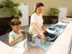 Bo-Camp 13 liter afwasbak met hengsel - Blue
