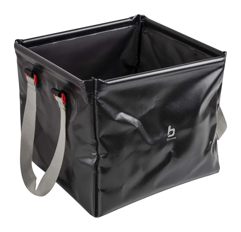 Bo-Camp 18 liter zwarte opvouwbare afwasbak
