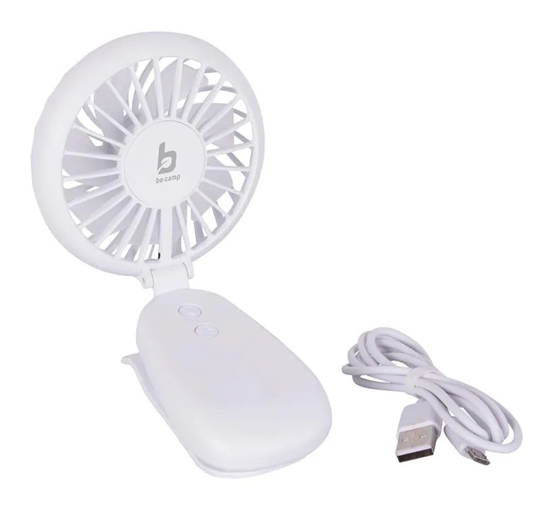 Bo-Camp mini oplaadbare ventilator met klem