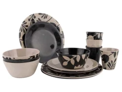 Bo-Camp Mix & Match 16-delig serviesset - Beige/Black